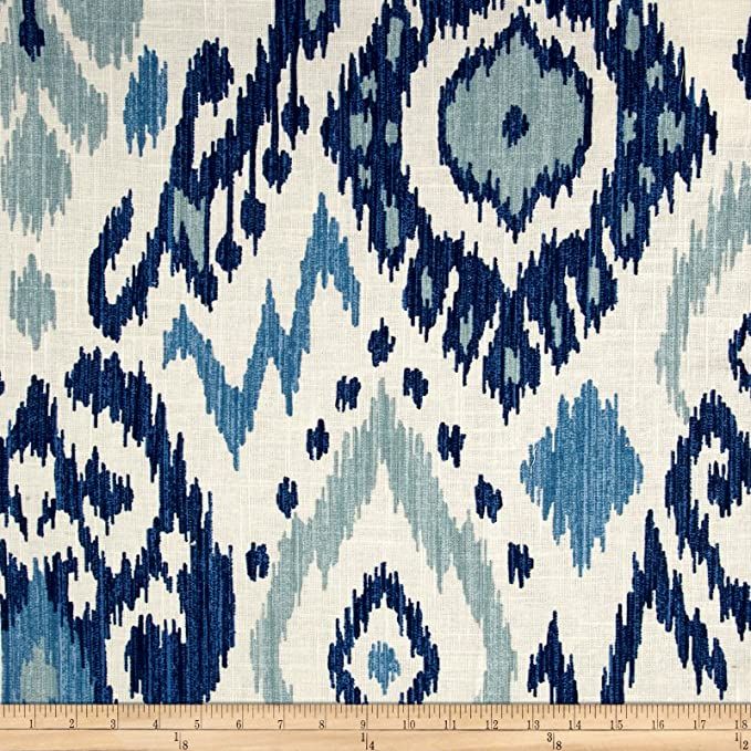 Vern Yip 03366 Linen Blue Fabric by The Yard | Amazon (US)
