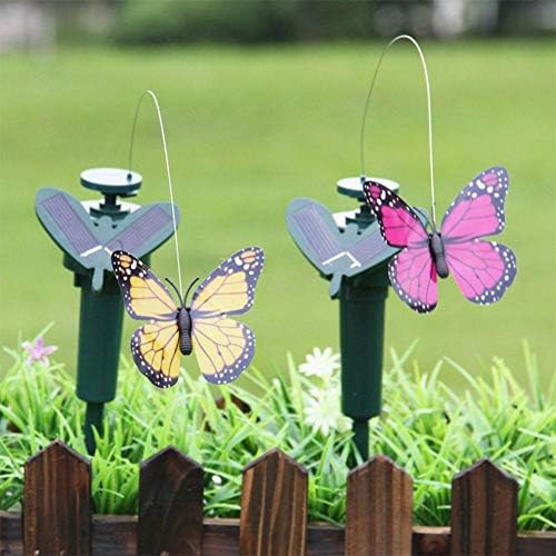 Amazon.com : LWINGFLYER 2pcs Solar/Battery Powered Flying Wobble Fluttering Butterfly for Garden ... | Amazon (US)