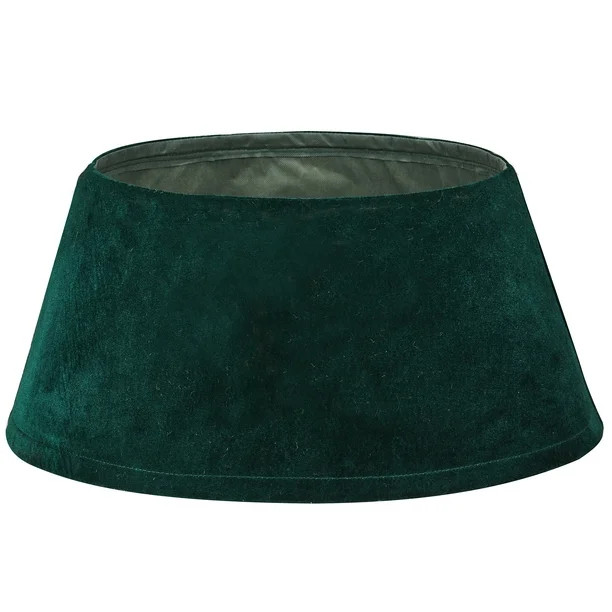 22" Hunter Green Velvet Christmas Tree Collar - Walmart.com | Walmart (US)