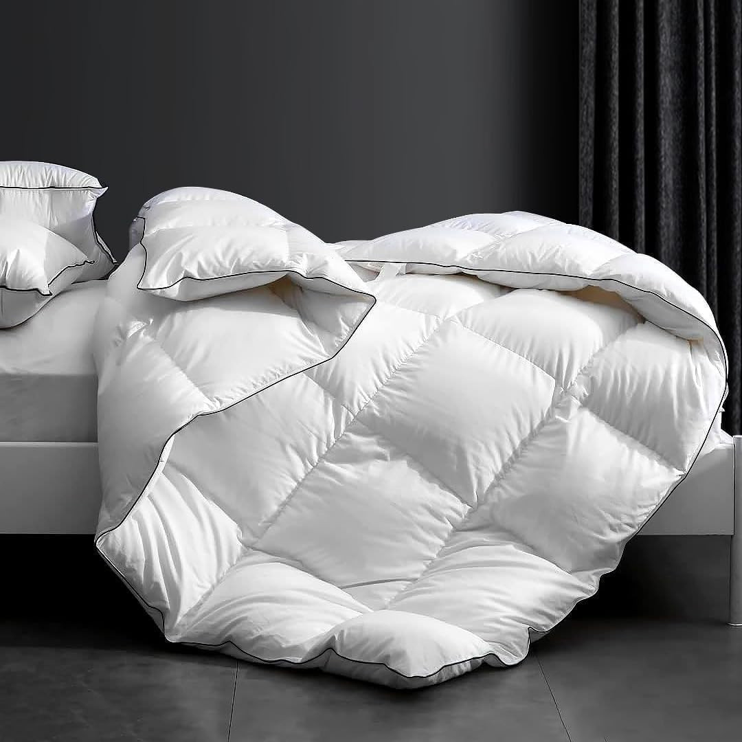 Luxury Down Feather Comforter King Size Bed Comforter Insert-Ultra-Soft Duvet Cozy Hotel Collecti... | Amazon (US)
