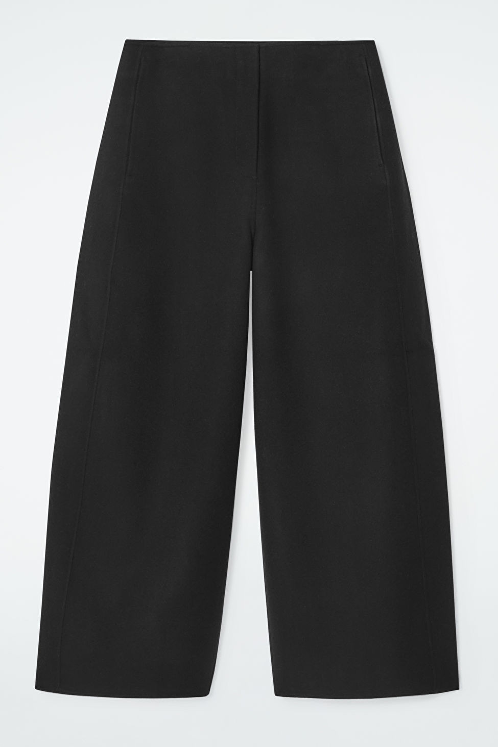 PANTALON BARREL EN LAINE DOUBLE FACE | COS (EU)