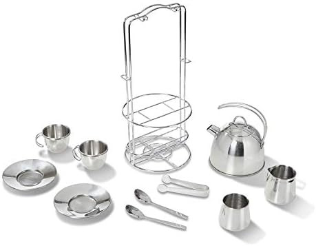 Melissa & Doug Stainless Steel Tea Set | Amazon (US)