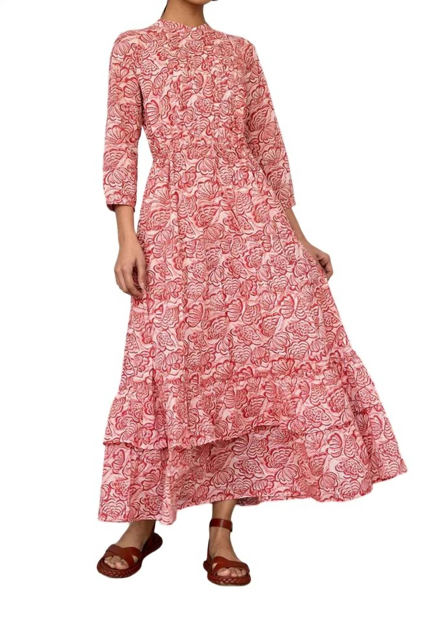 Bazaar Dress In Shell Coral | Shop Simon