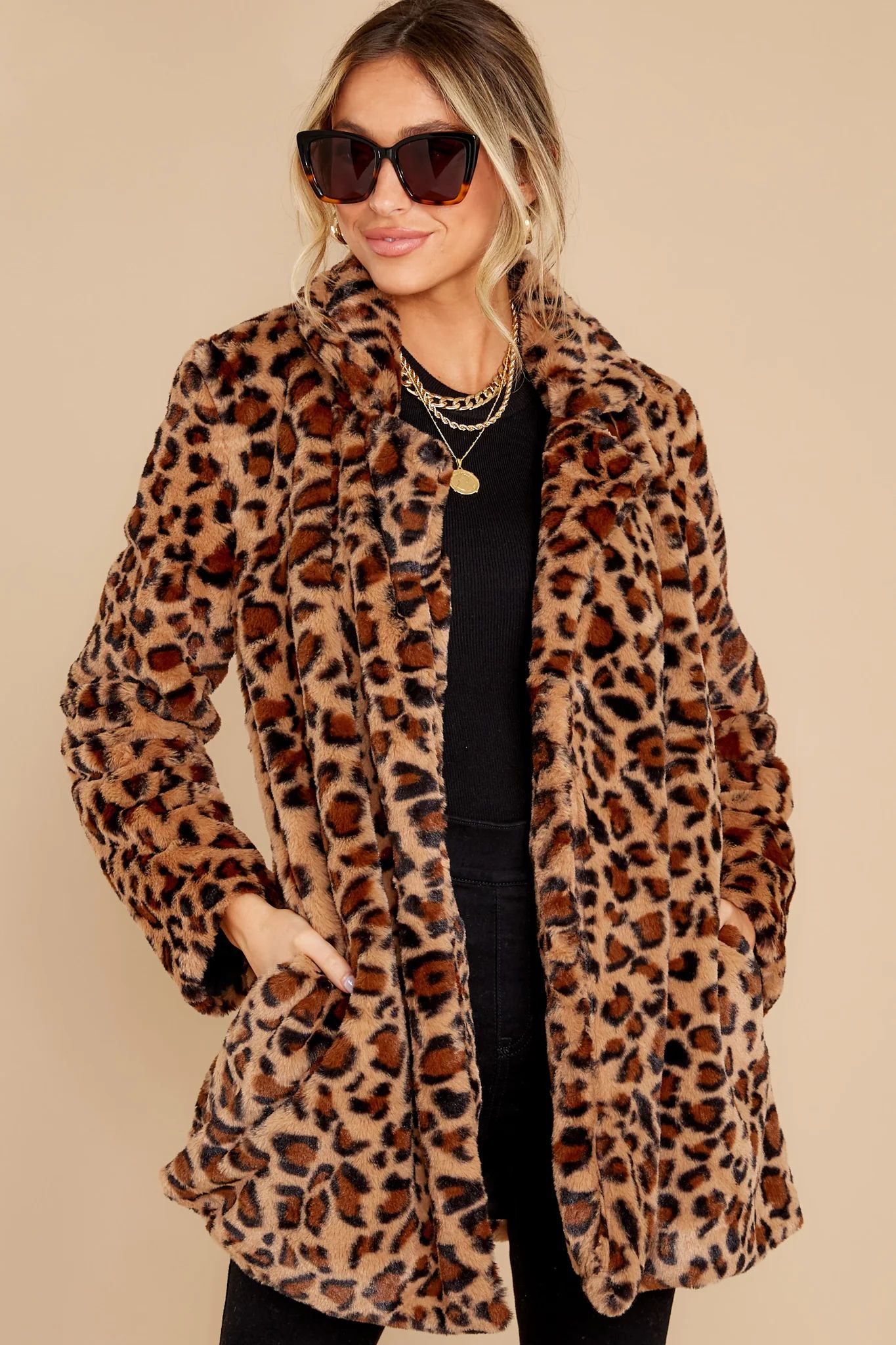 Warm You Up Leopard Print Coat | Red Dress 