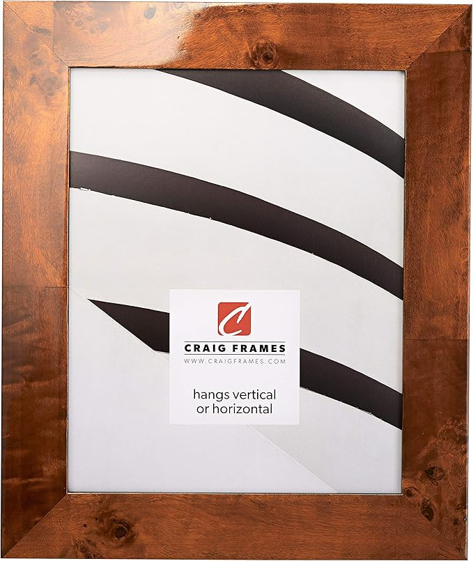 Craig Frames Innovations Picture Frame, 5 x 7 Inch, Honey Brown Burl | Amazon (US)