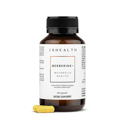 JSHealth Vitamins Berberine+ Formula — Berberine Supplement for Metabolic Health — Vegan, Gluten-Free & Non-GMO. (60 Tablets) | Amazon (US)