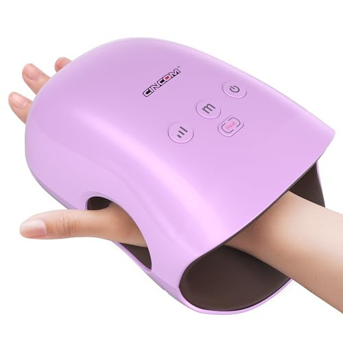 CINCOM Hand Massager - Cordless Hand Massager with Heat and Compression for Arthritis and Carpal Tunnel, Gifts for Women(Purple) | Amazon (US)