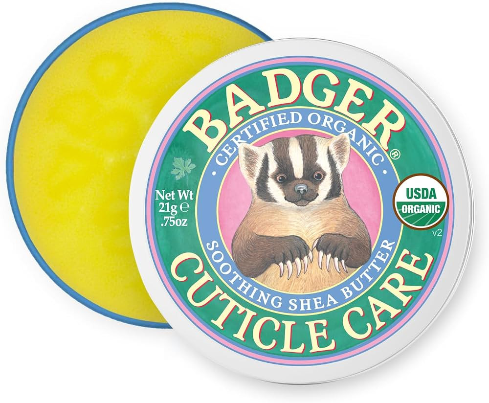 Badger Cuticle Care, 100% Organic Cuticle Cream for Natural Nail Care, Soothe & Restore Dry & Spl... | Amazon (US)
