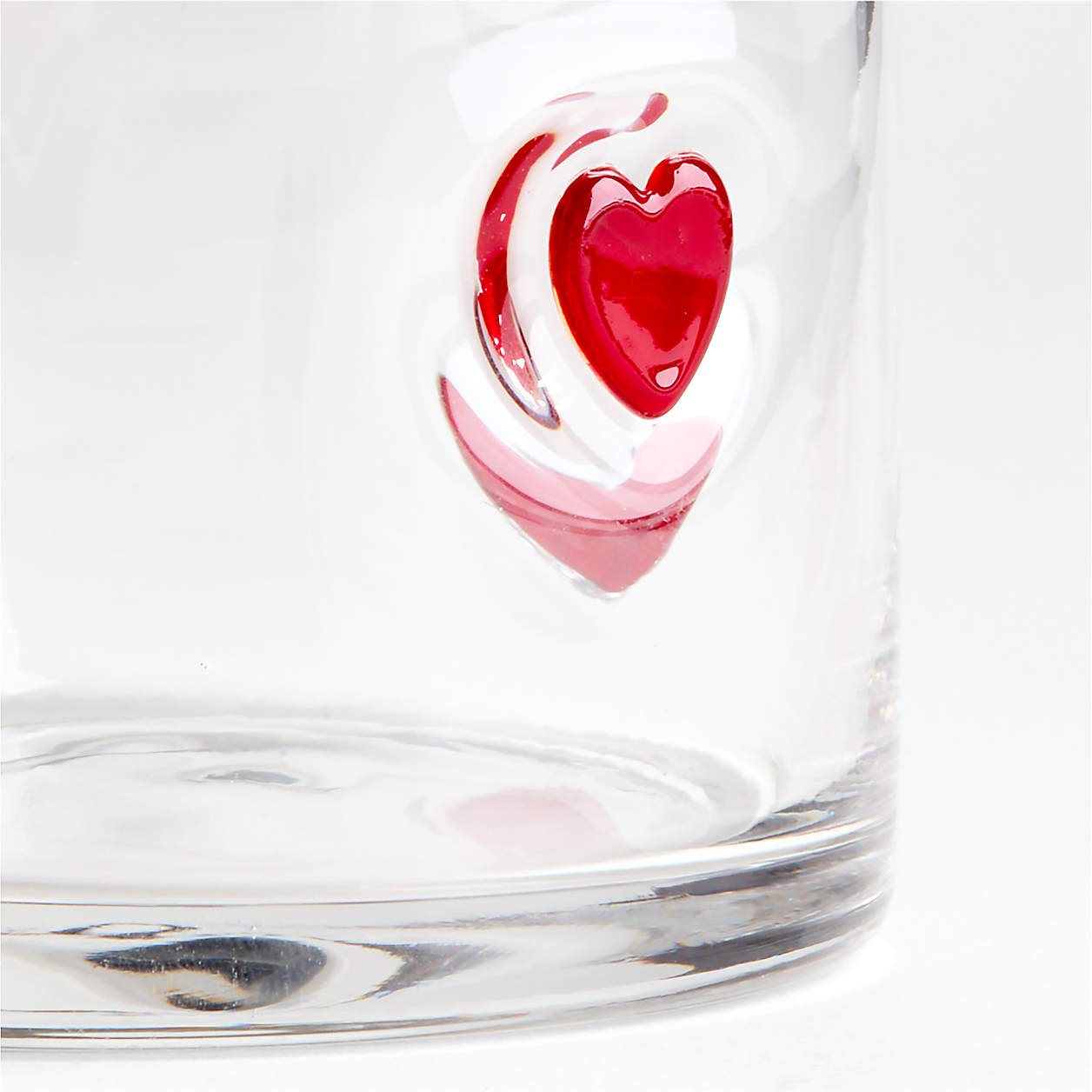 Heart Icon 14-oz. Double Old-Fashioned Glass + Reviews | Crate & Barrel | Crate & Barrel