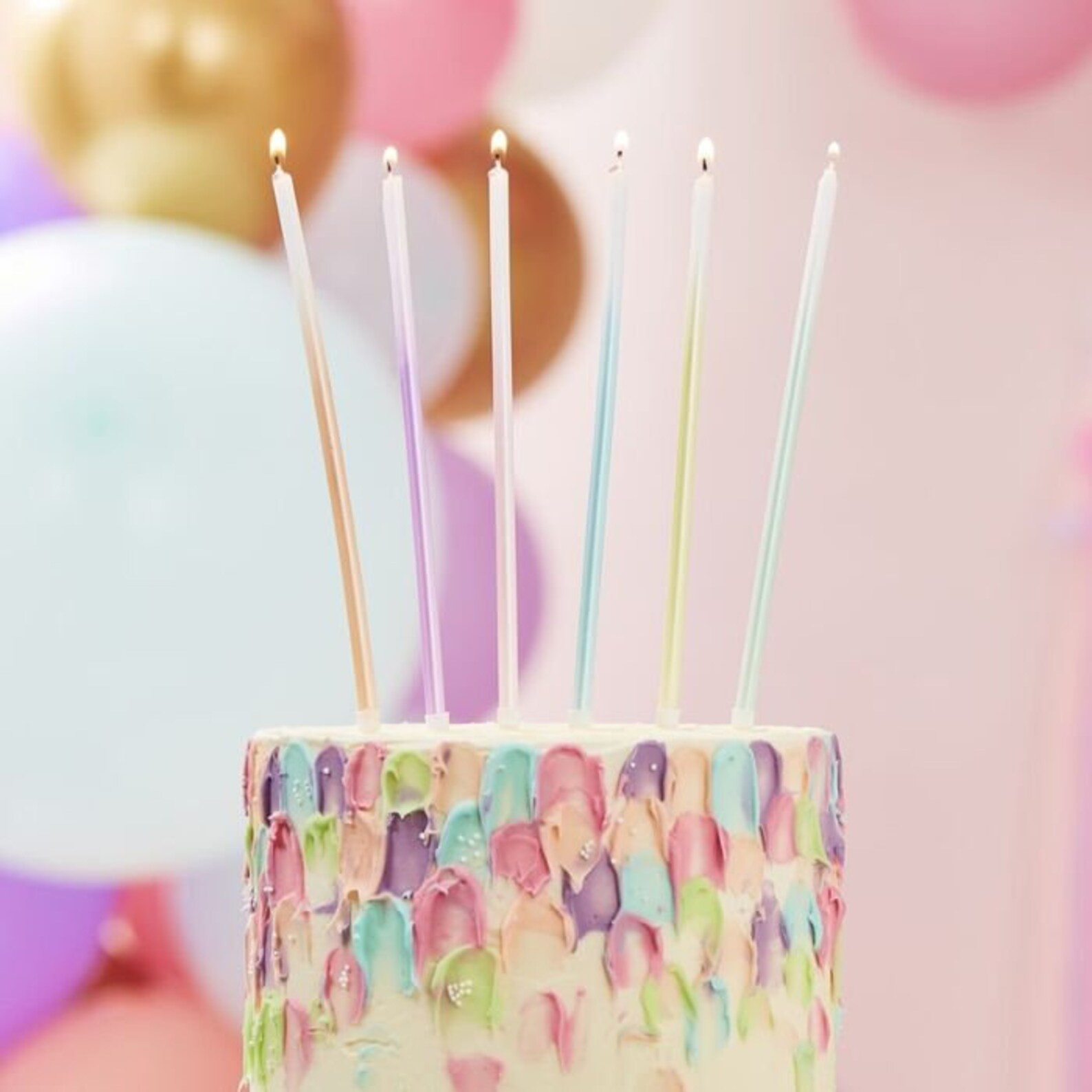 12 Pastel Ombre Tall Candles Birthday Cake Candles Birthday | Etsy | Etsy (US)