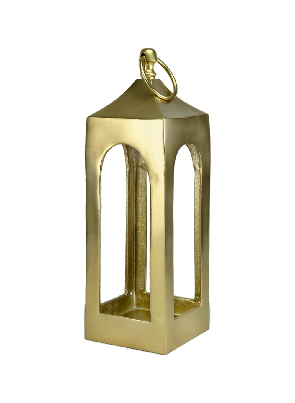 Serene Spaces Living Gold Cage Candle Lantern, Metal Candle Holder, Table Centerpiece, Indoor/Out... | Amazon (US)