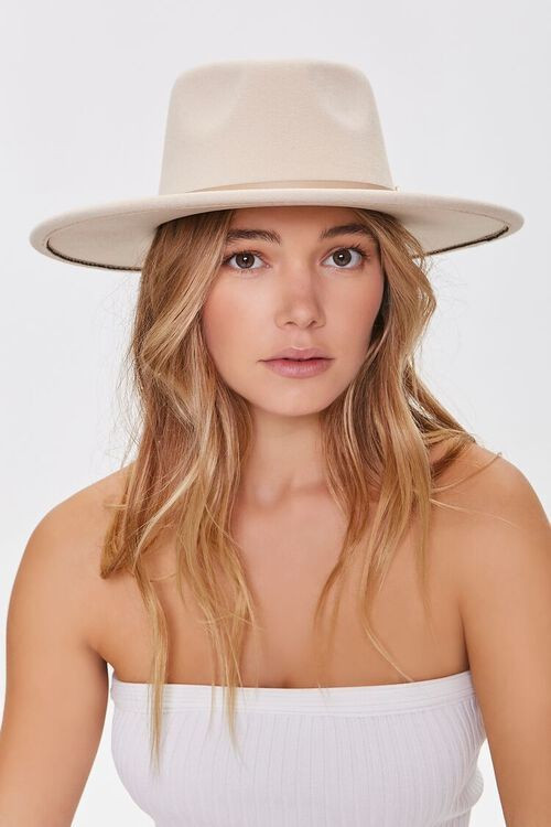 Faux Leather-Trim Fedora | Forever 21 (US)