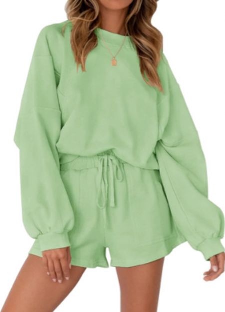 Just ordered this set, we shall see how it turns out. I think the color is pretty, but then again Amazon items sometimes show up looking completely different from the photo. Fingers crossed! Also linking 2 other rompers that I ordered 

#LTKStyleTip #LTKFindsUnder50 #LTKSaleAlert