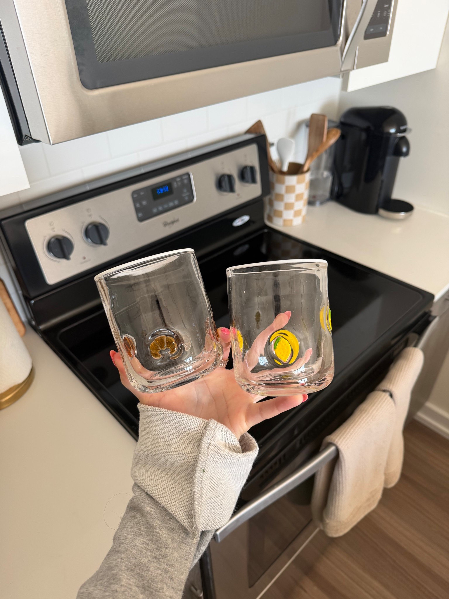 Cute coffee glasses 🤍