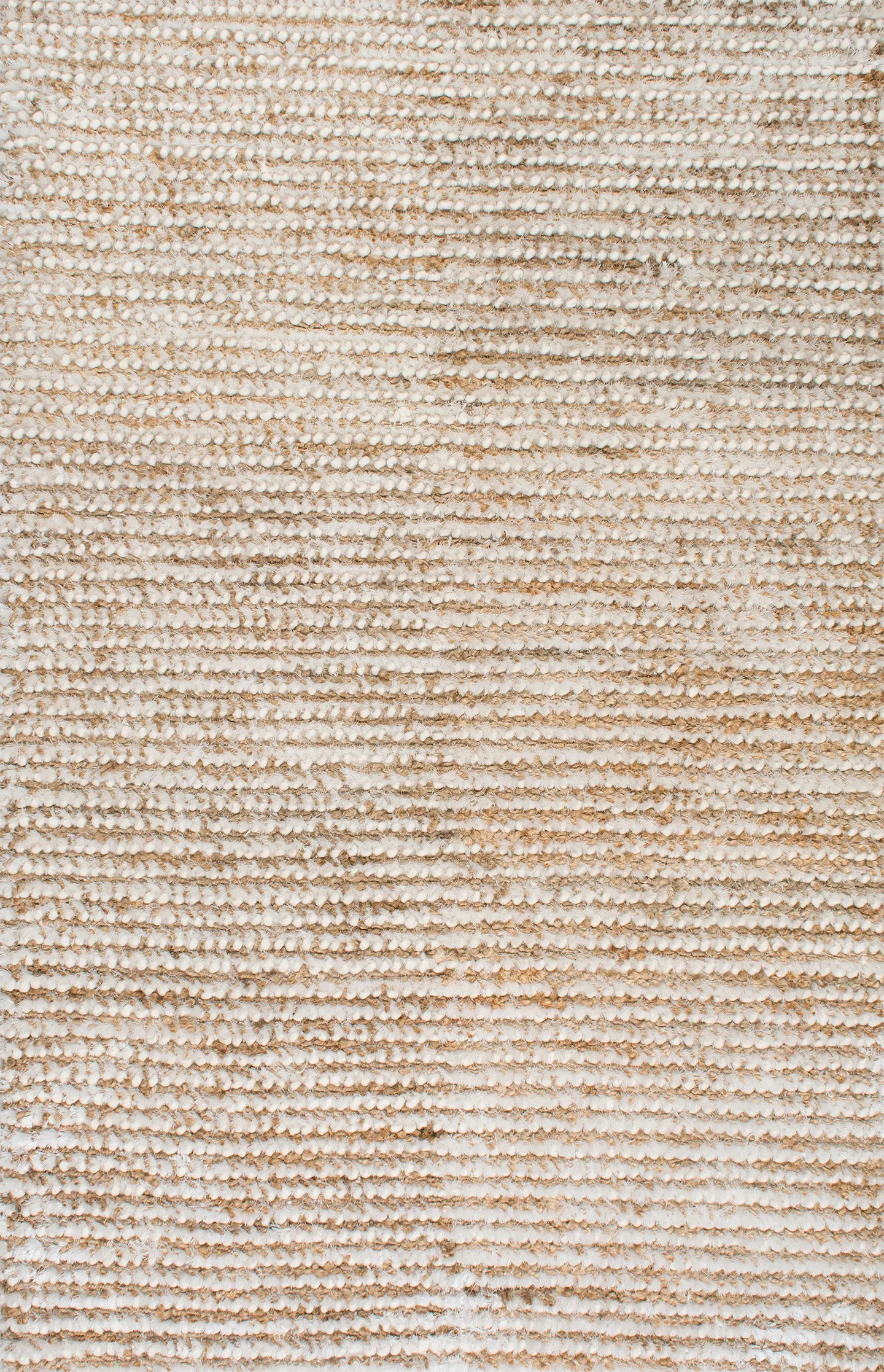 Natural Handmade Wool and Jute Pinstripes Airhart Area Rug | Rugs USA