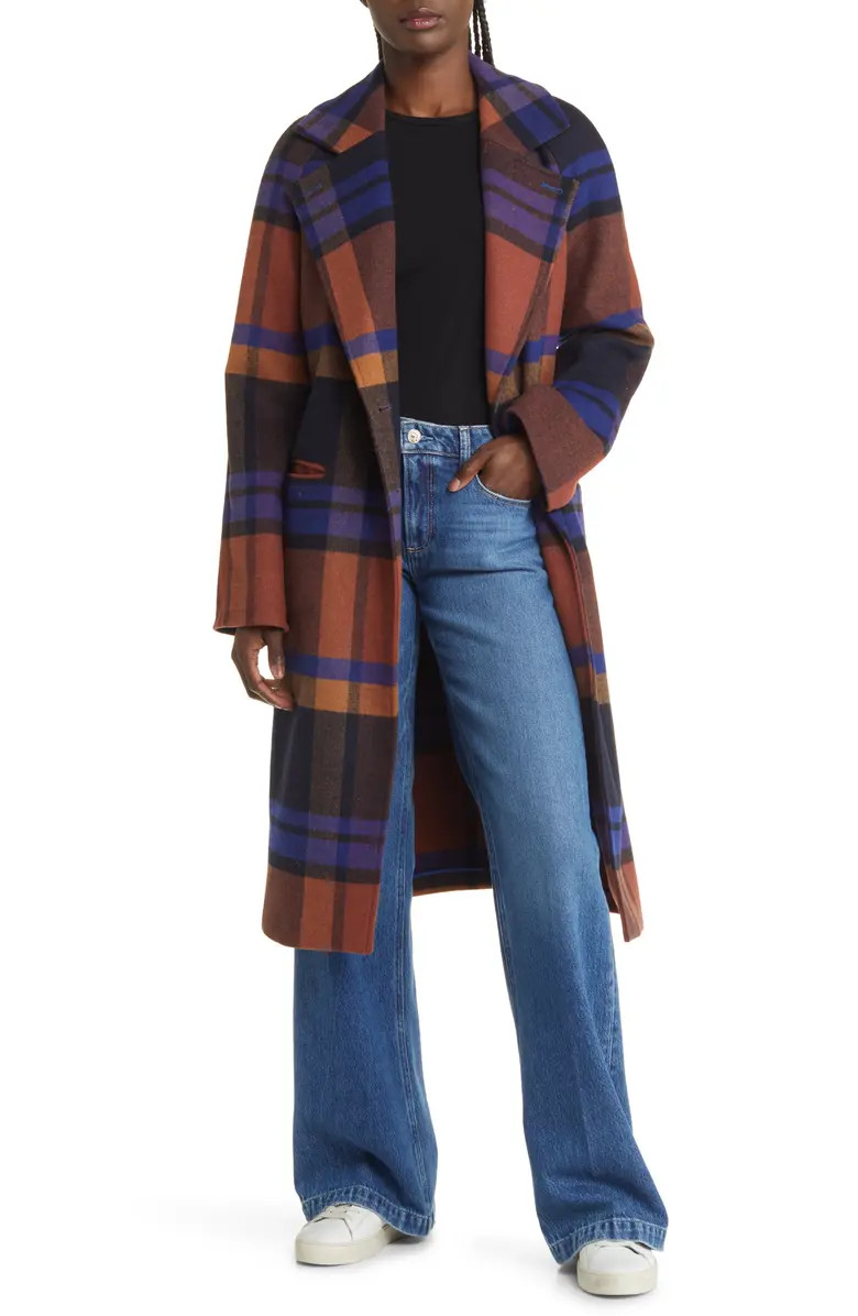 Walker Relaxed Fit Plaid Coat | Nordstrom