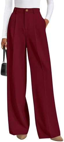 PRETTYGARDEN Womens Wide Leg Dress Pants 2026 Business Casual Flowy Work Palazzo Pants High Waist... | Amazon (US)