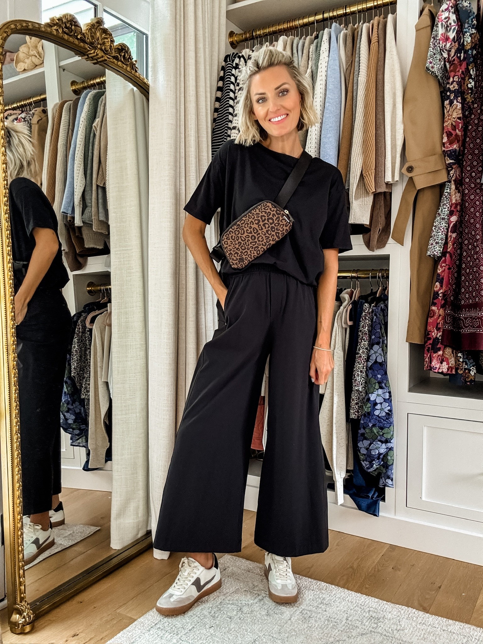 The perfect airport look! Wearing size 6 in top & S in bottoms! I sized up one for pregnancy!

Loverly Grey, travel outfit, matching set, loungewear, airport outfit 

#LTKTravel #LTKStyleTip