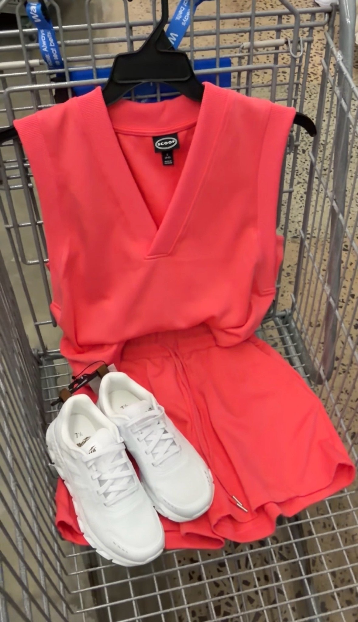 Walmart summer outfit idea with this scubaknit sleeveless top and scubaknit shorts matching set! Comes in several colors sizes XS-XXL. #walmartfashion summer outfit momstyle travel style vacation outfit athleisure

#LTKOver40
