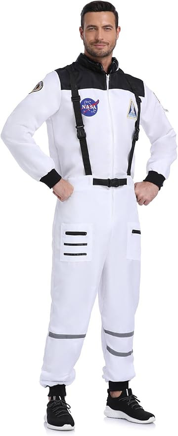 Men's Astronaut Costume for Adult Space Suit Halloween Costume | Amazon (US)