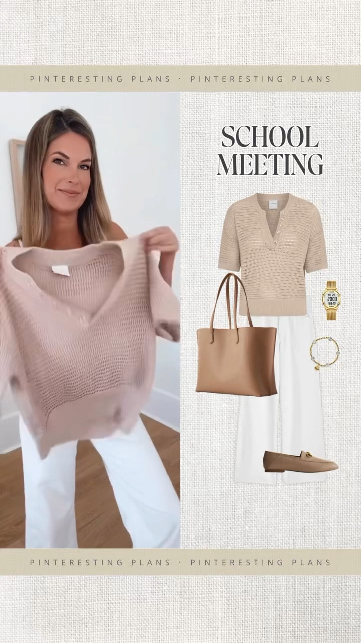 Wearing small in the sweater (sharing a save version). My exact jeans are sold out but linking similar. Loafers true to size.  Leather tote has a built in organizer.  

#LTKOver40 #LTKWorkwear #LTKTall