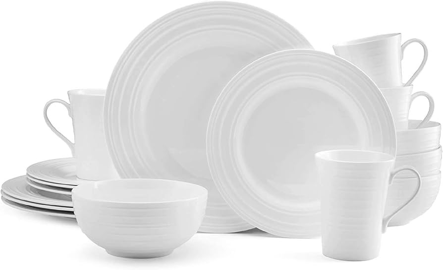 Mikasa Ciara 16-Piece Bone China Dinnerware Set, Service for 4 - | Amazon (US)