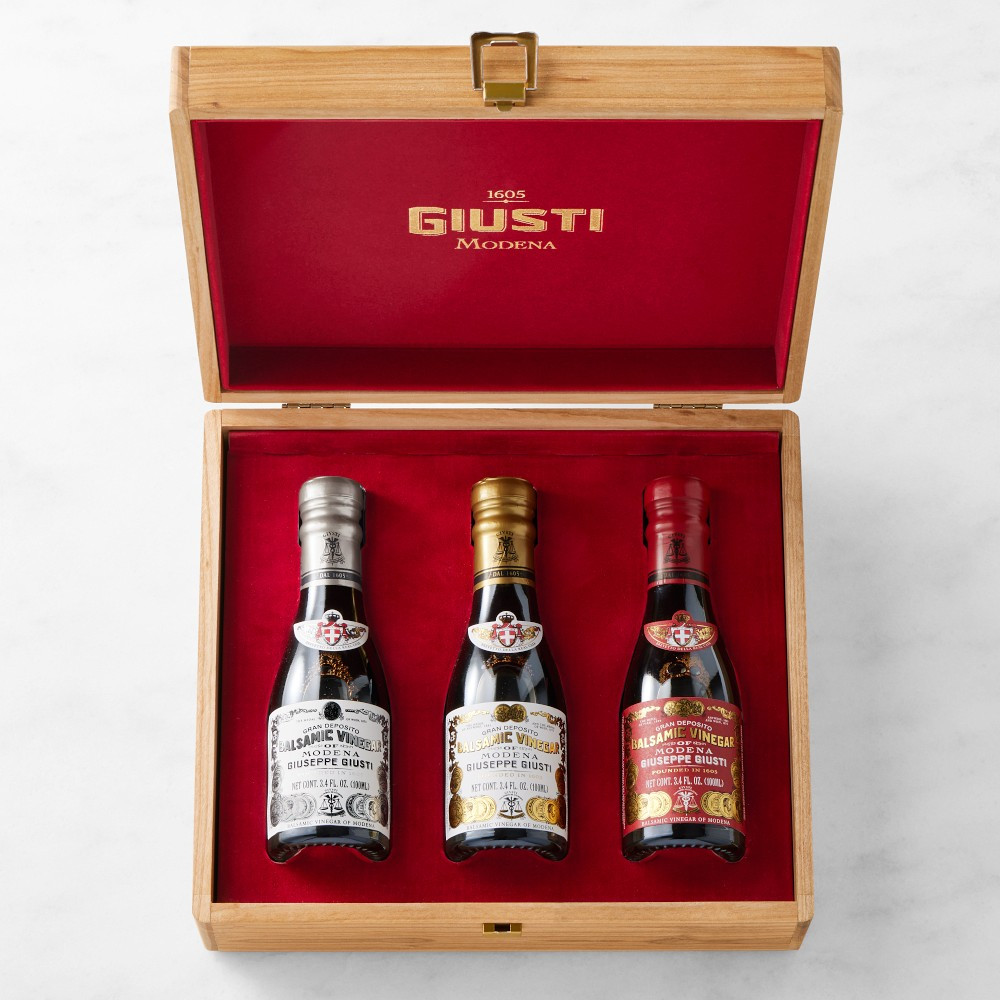 Giusti Aged Balsamic Trio in Wooden Box | Williams-Sonoma