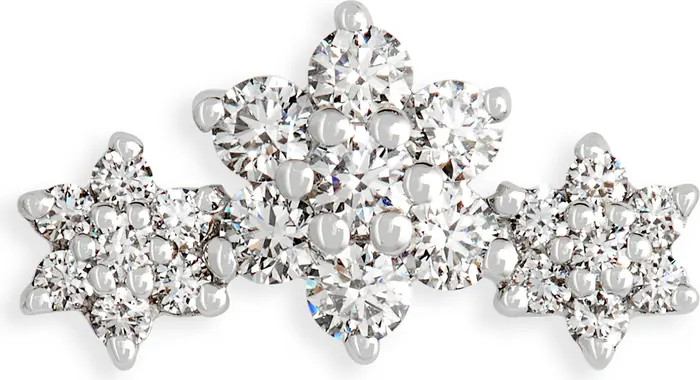 Single Diamond Flower Garland Stud Earring | Nordstrom