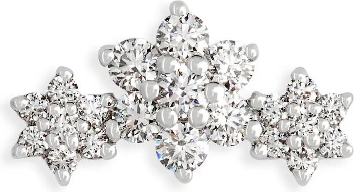 Single Diamond Flower Garland Stud Earring | Nordstrom