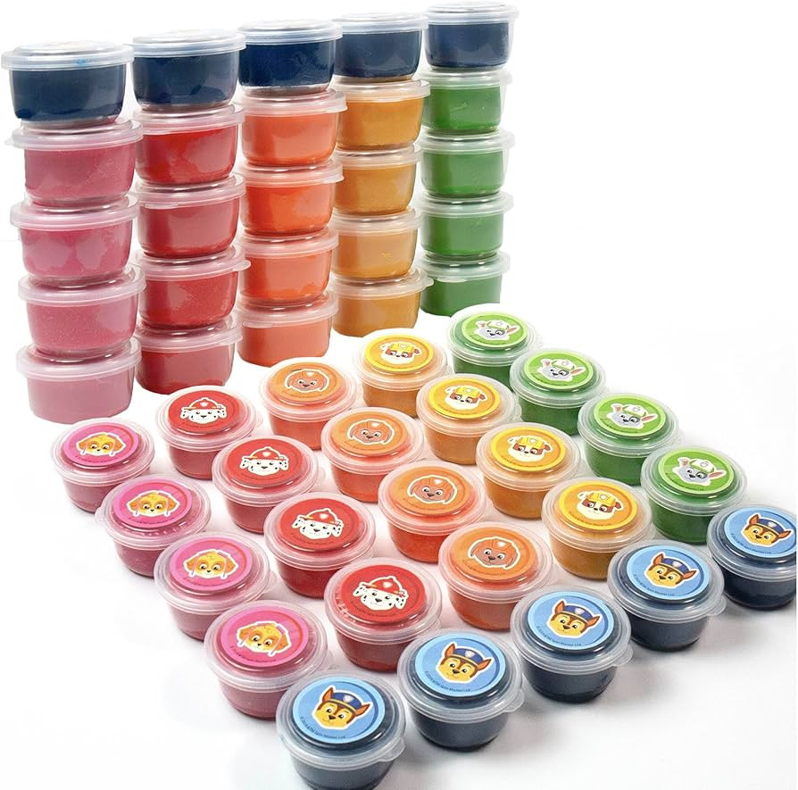 Paw Patrol Dough Party Pack, 25-Pack, Includes Colorful Paw Patrol Sensory Doughs, 6 Colors, 2 oz... | Amazon (US)