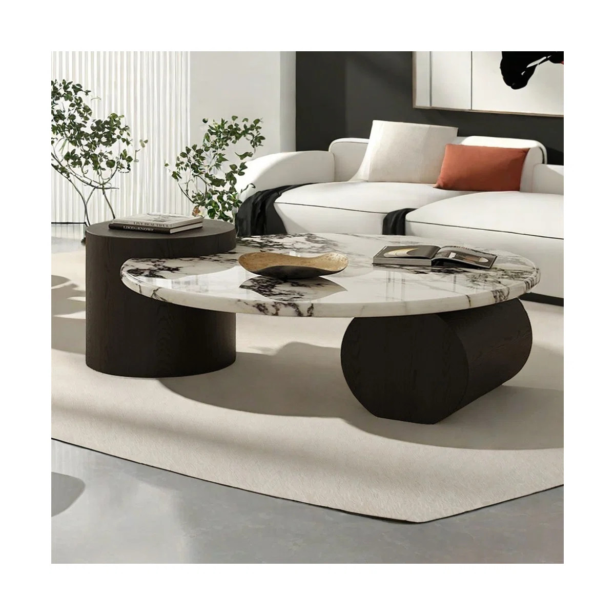 Marble Coffee Table with Unique Design | Wayfair North America