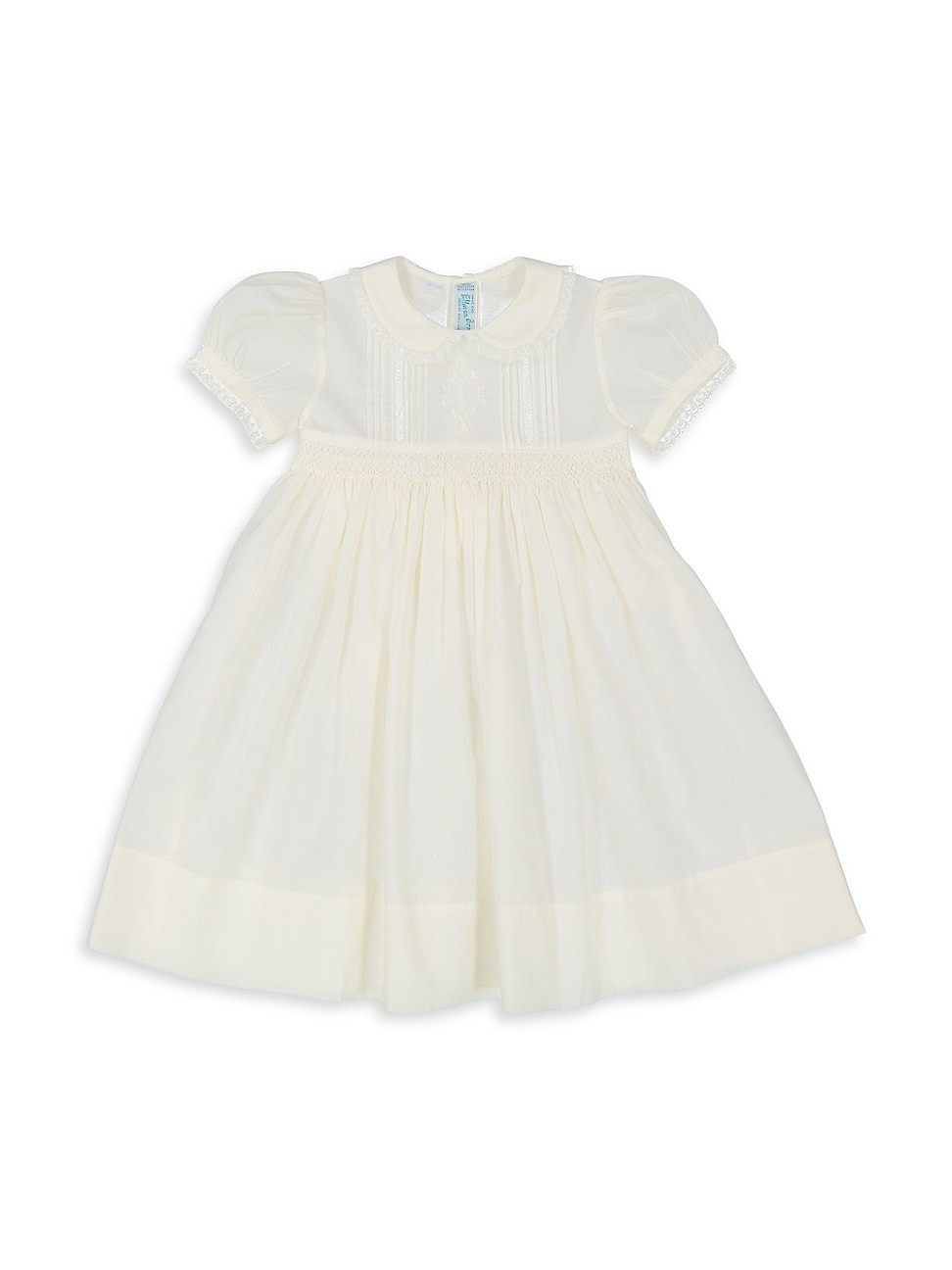 Baby Girl's, Little Girl's & Girl's Flower Puff-Sleeve Dress - Ivory - Size 12 Months | Saks Fifth Avenue