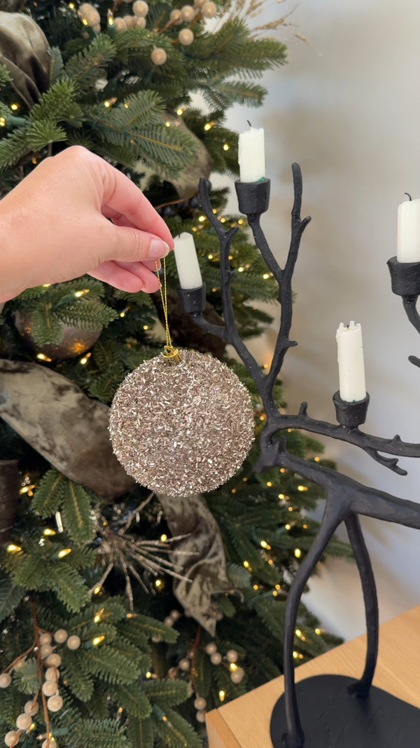 Elevate your holiday decor with these stunning sparkle ornaments from Target!