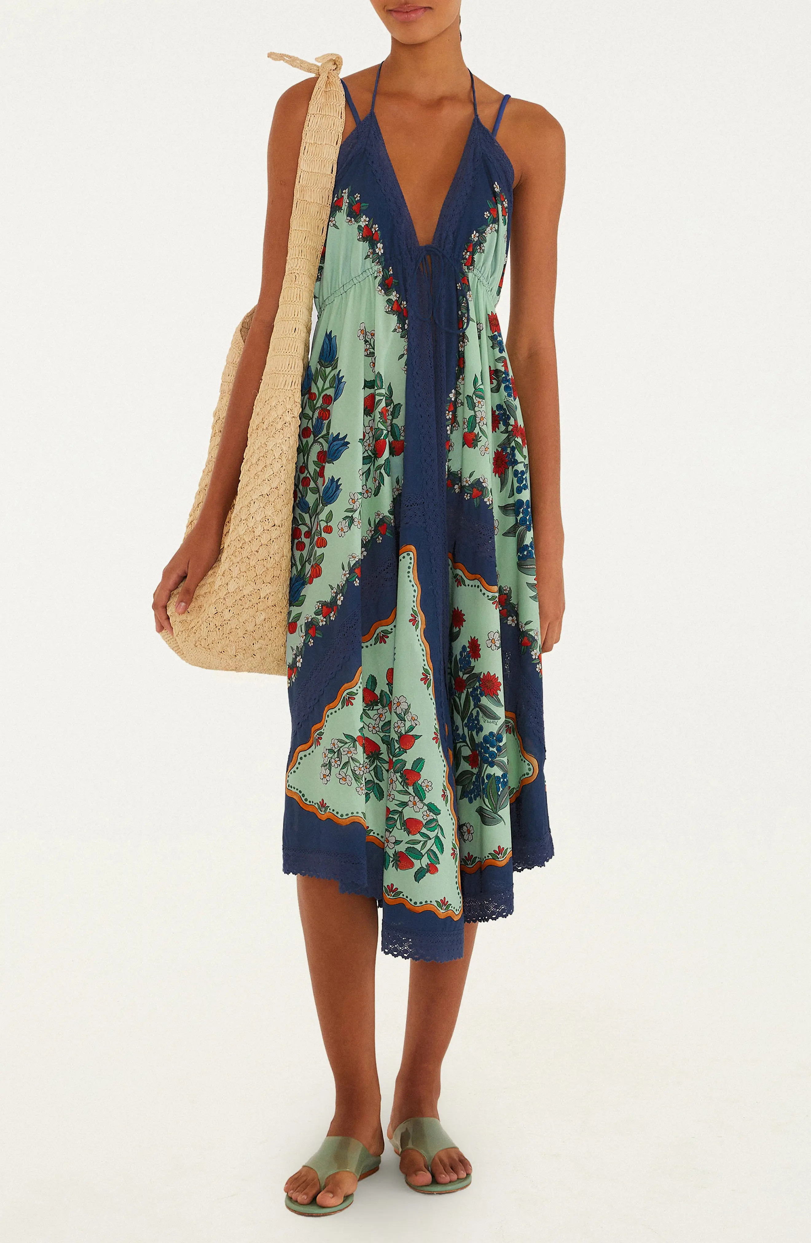 Fruit Beauty Faded Green Cover-Up Maxi Dress (Women) | Nordstrom | Nordstrom