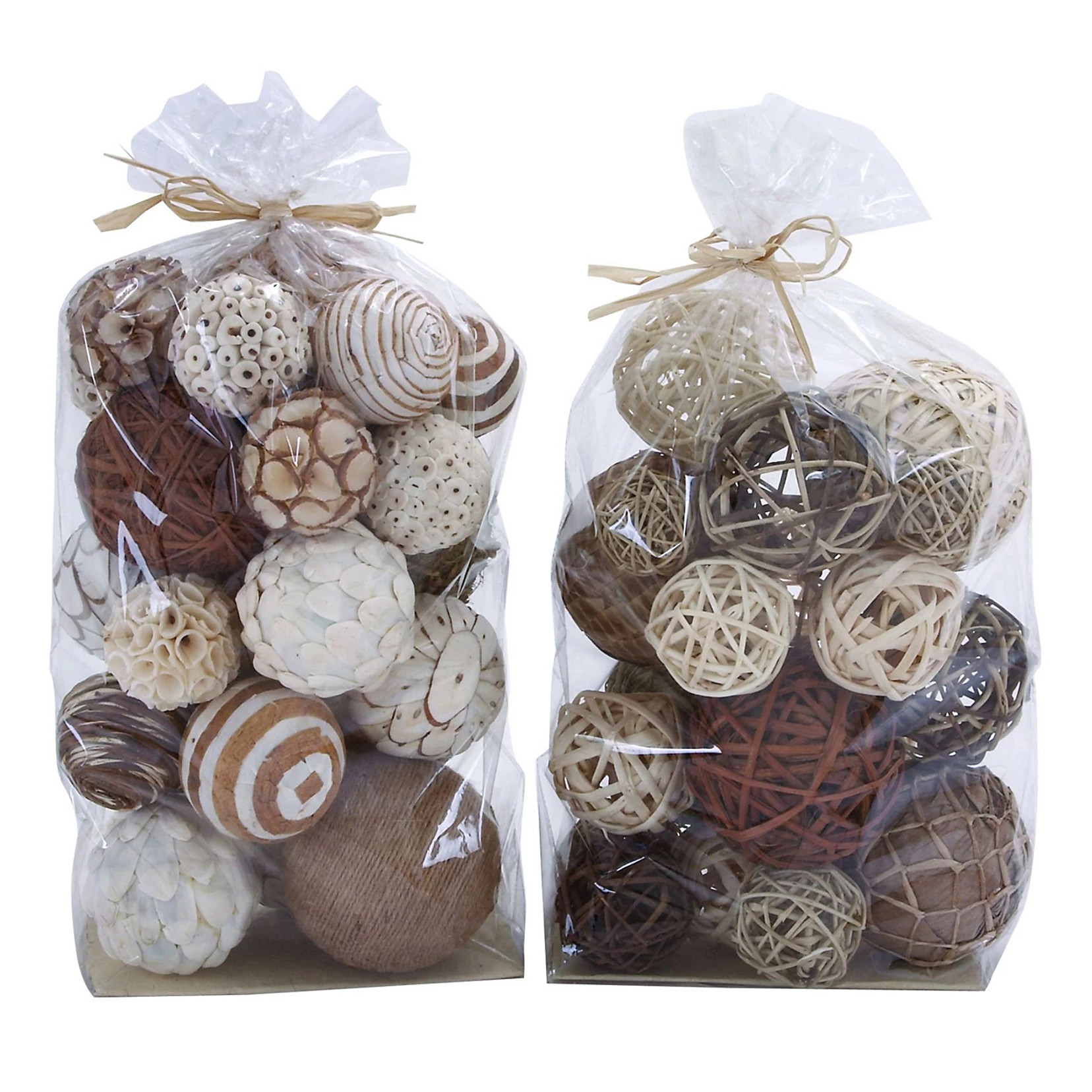 Rustic Assorted Ball Vase Filler 44-piece Set | Kohl's