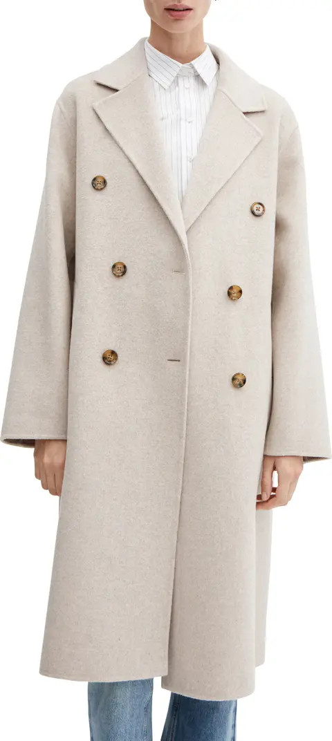 MANGO Oversize Wool Blend Coat | Nordstrom | Nordstrom