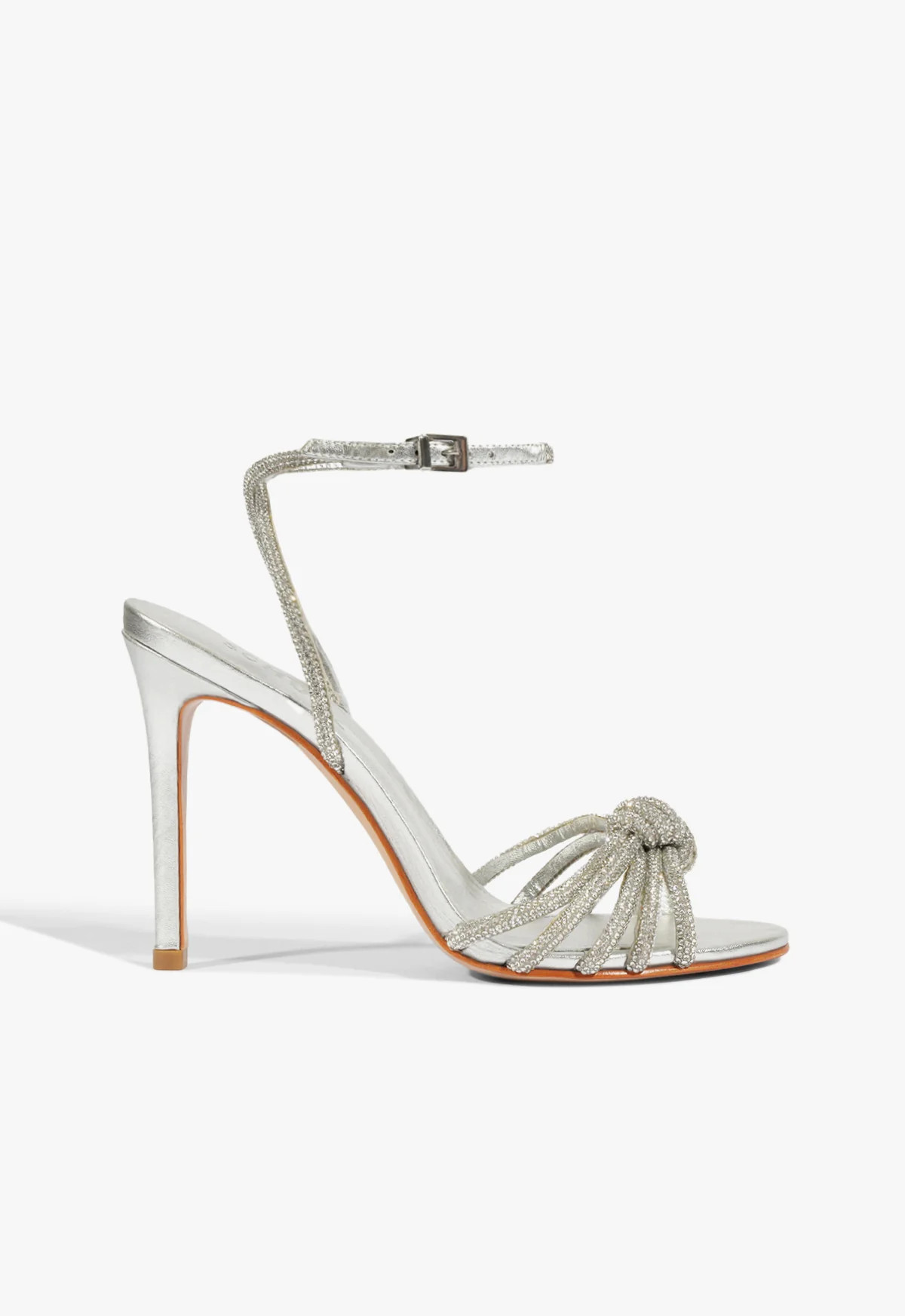 Pearline Silver High Stiletto Heel Sandal | SCHUTZ | Schutz (US)