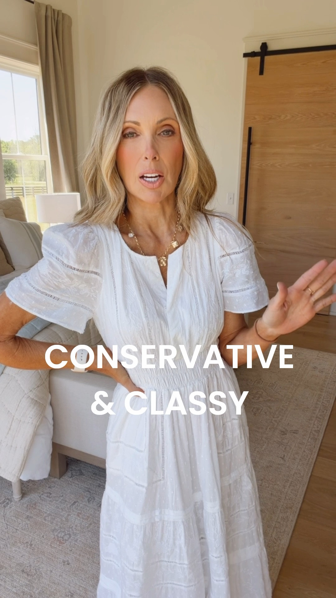 I actually just wore this to my daughter’s confirmation with Anthro’s denim jacket and loved how versatile it was. Whether you’re looking for a brunch dress, something polished for church or an easy vacation piece, this one works beautifully. The sleeves also make it such a great option for Italy and cathedral tours where extra coverage is needed. True to size! Use code JENNYR20 for 20% off.

@Anthropologie #anthropartner

#LTKdayinmylife #LTKootd #LTKmomlife