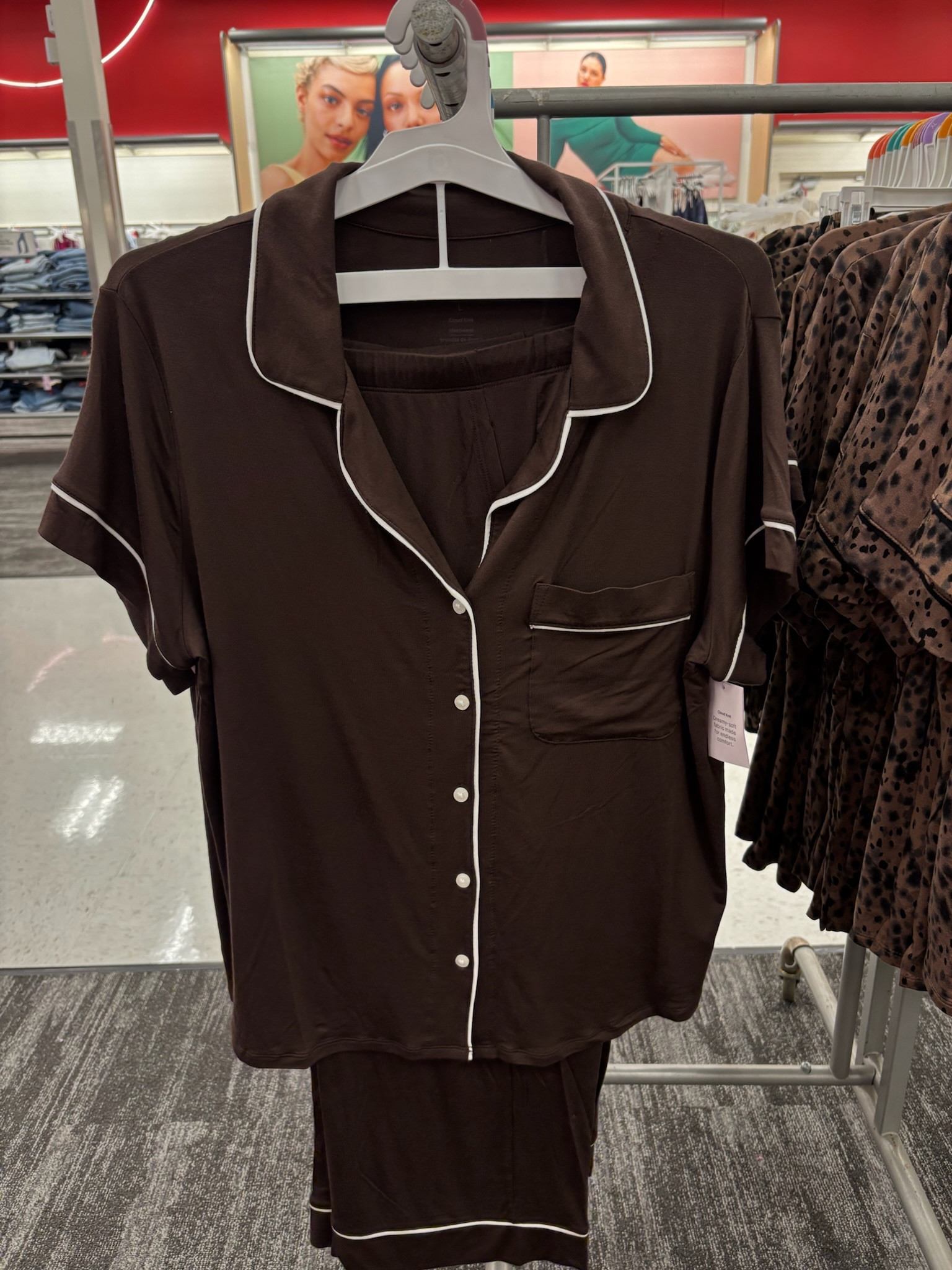The softest pajamas!!!🤎 I love the chocolate brown!

Pajamas, sleep, pj, @Target