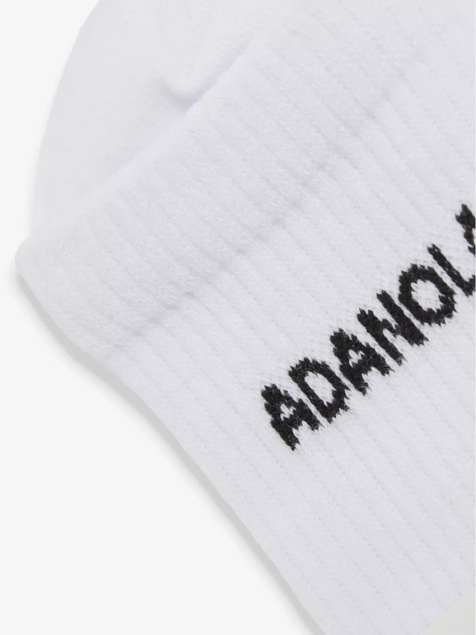 Logo-print ribbed cotton-blend socks | Selfridges