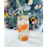 Fall Leopard Color Changing Libbey Cup | Coffee Glass Pumpkin | Etsy (US)