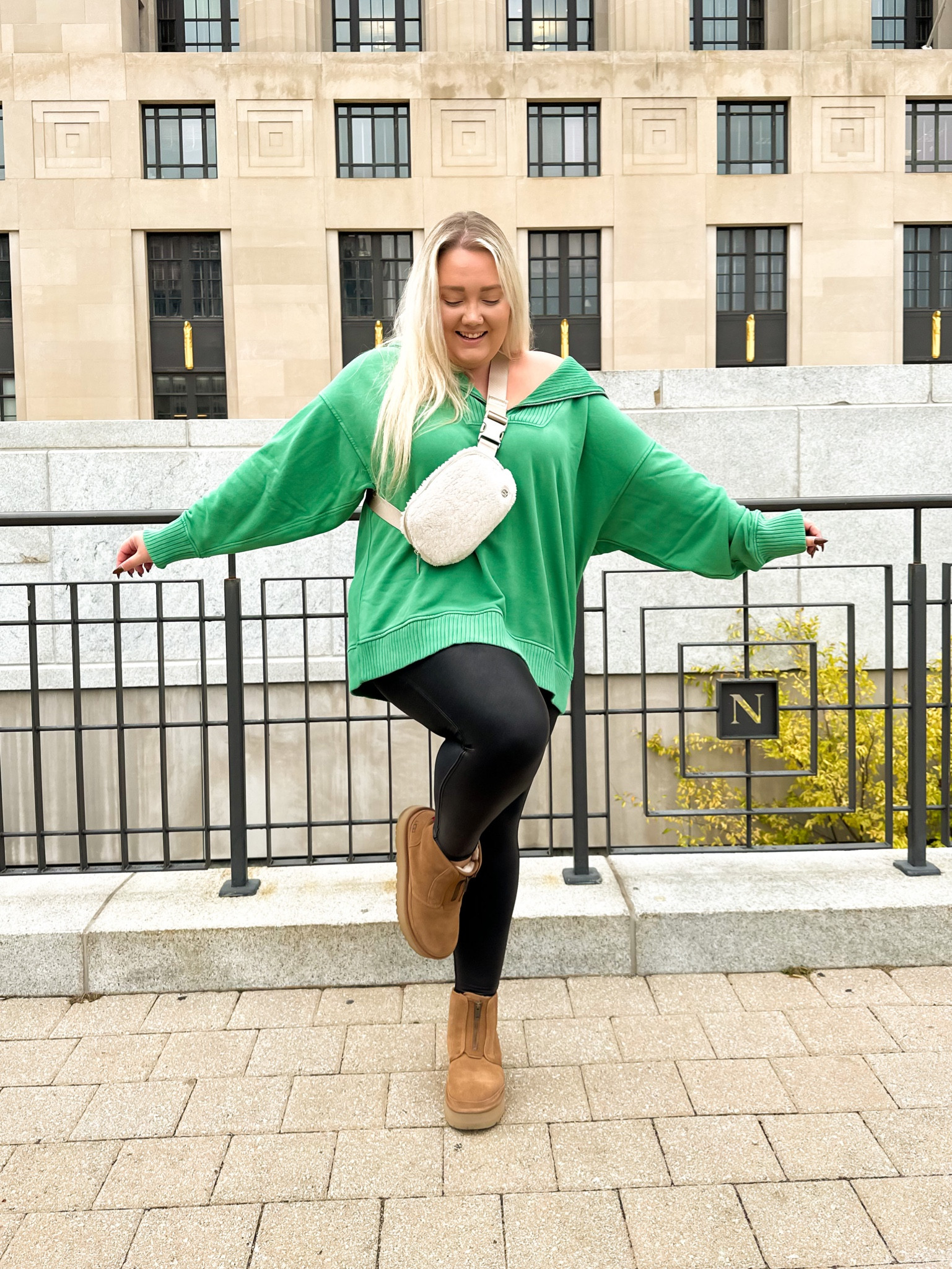 Cozy winter ootd!! XXL in sweatshirt and 2X petite in leggings! 

#LTKCyberweek #LTKHoliday #LTKsalealert