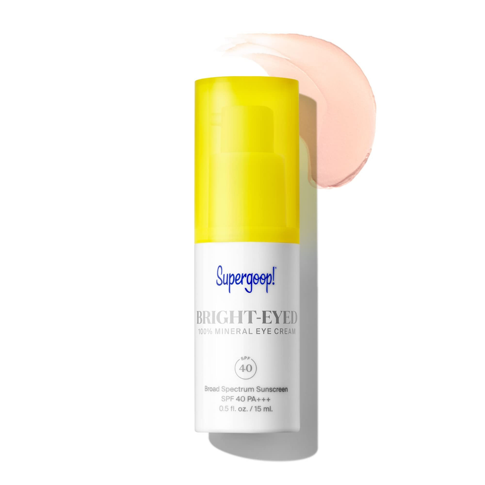 Supergoop! Bright-Eyed Mineral Eye Cream, 0.5 fl oz - SPF 40 PA+++ Hydrating & Illuminating Miner... | Amazon (US)