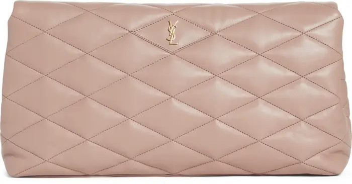 Sade Leather Puffer Clutch | Nordstrom