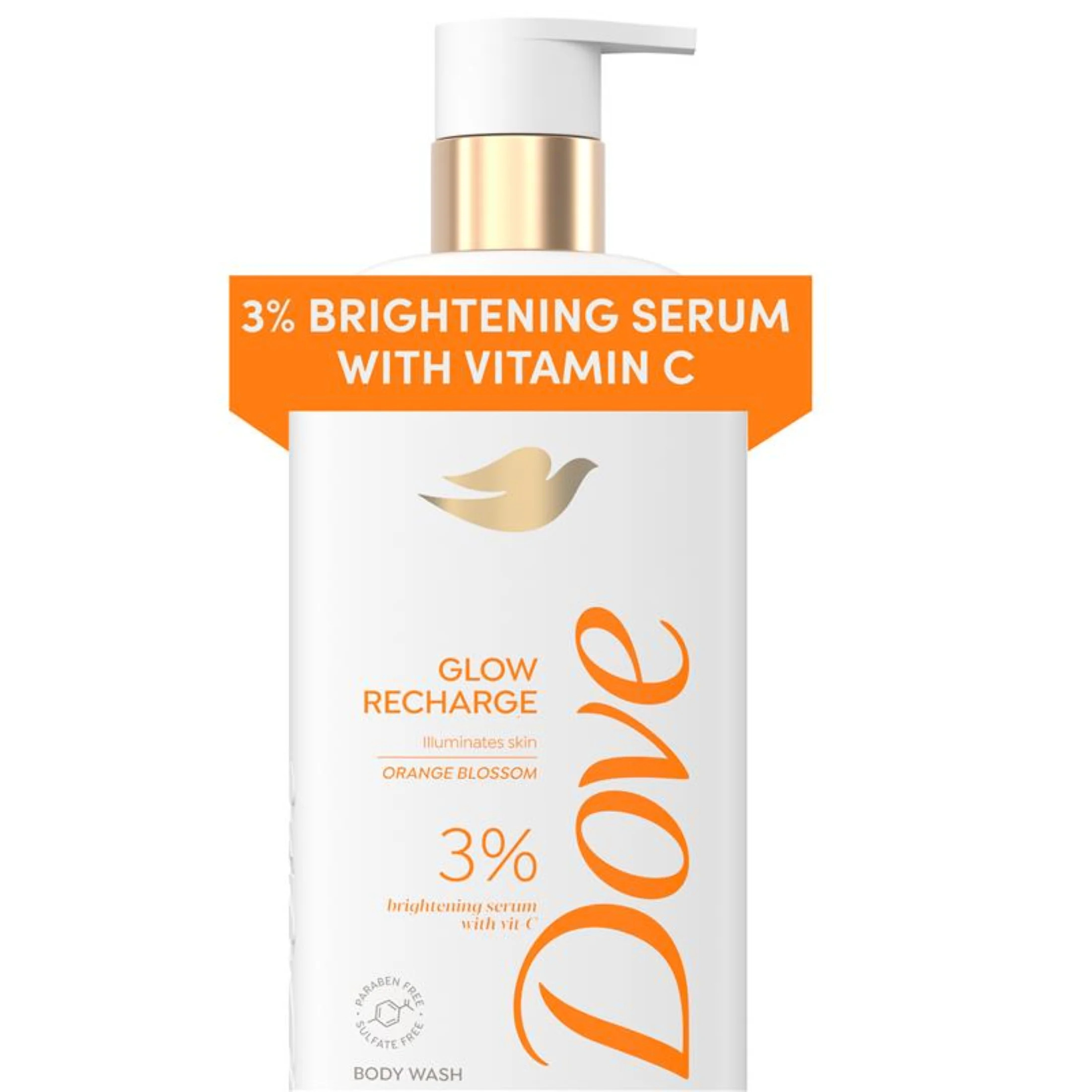 Dove Exfoliating Body Wash for Women Glow Recharge, 3% Brightening Serum with Vitamin C for All S... | Walmart (US)