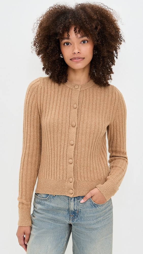 Ribbed Button Front Cardigan | Shopbop