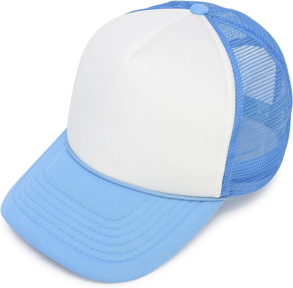 DALIX Two Tone Trucker Hat Summer Mesh Cap with Adjustable Snapback Strap | Amazon (US)
