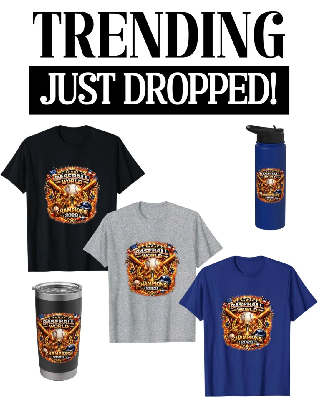 ⚾🔥 JUST DROPPED & already a must-have for baseball season!! Rep your love for the game in style with these Baseball World Champions 2026 vintage-inspired pieces—perfectly designed for that effortless, worn-in look everyone is obsessed with right now. From cozy sweatshirts to everyday graphic tees, plus matching tumblers, coffee mugs, and water bottles… this collection is giving major game day energy whether you're at the stadium or watching from home! #LTKSeasonal #LTKStyleTip #LTKFinds #LTKUnder50 #LTKGiftGuide 

 #LTKSeasonal #LTKActive #LTKMens