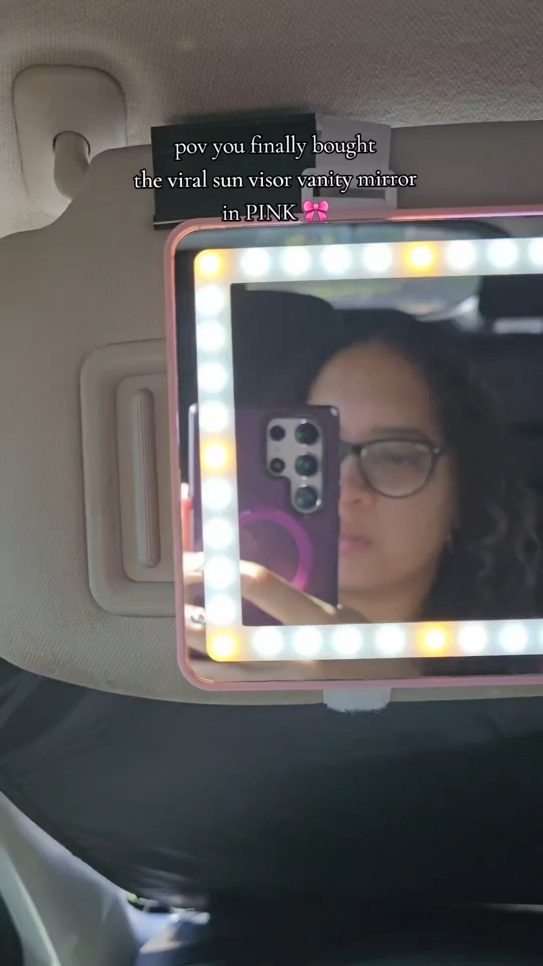 Get ready anywhere, anytime with this Pink LED Light Sun Visor Vanity Mirror 💖Perfect for car touch-ups, quick makeup checks, or flawless lighting on the go.It clips right onto your visor and gives that soft, adjustable LED glow — no more bad lighting moments!🌸 Shop the mirror here: [insert link]💄 Perfect for:On-the-go makeup touch-upsNight drives or early morningsAdding a cute glam vibe to your car setup✨ Follow for more lifestyle finds & everyday essentials that make life a little prettier 💖 

#LTKFindsUnder50 #LTKBeauty #LTKSaleAlert