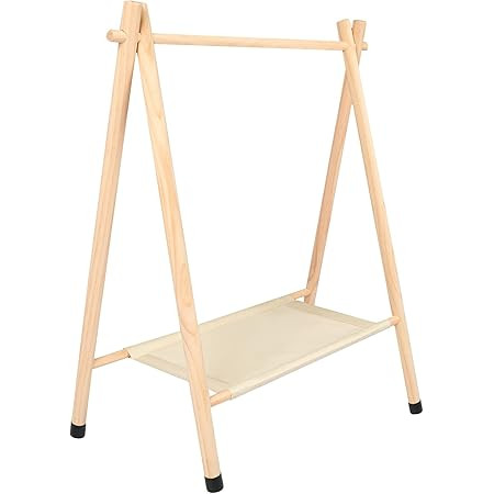 Bestier Pink Clothing Rack, Kids Clothing Rack with Bottom Storage Shelf, Sturdy Steel Dress up R... | Amazon (US)